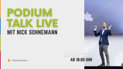 Podium talk live nick sohnemann